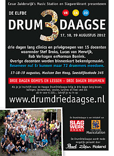 Drum driedaagse 2012 announcement (11th edition)